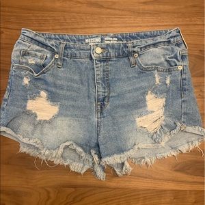 High Rise Jean Shorts
